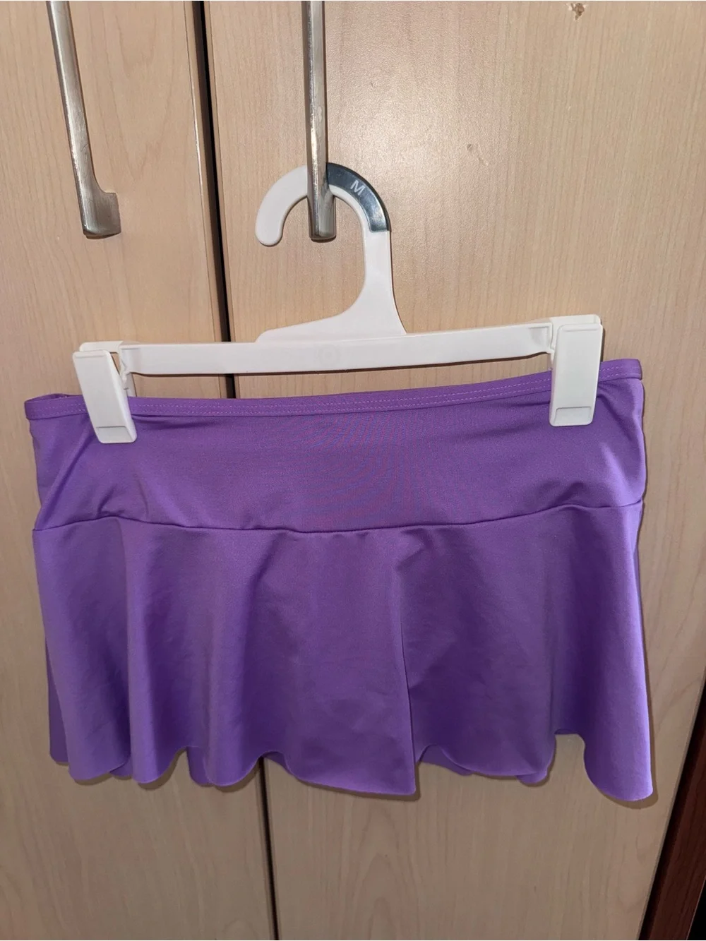 Lands’ End Girls Size 10 Purple Swim Skirt Chlorine Resistant